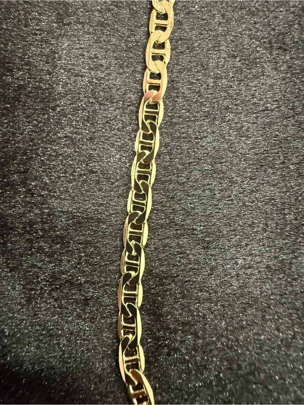18K Gold Dipped Mariner Link Necklace - 18 Inch